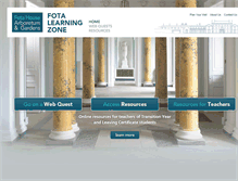 Tablet Screenshot of fotalearningzone.ie